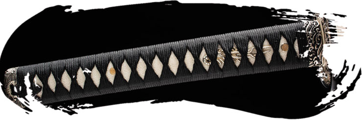 Tsuka tradicional con hishigami